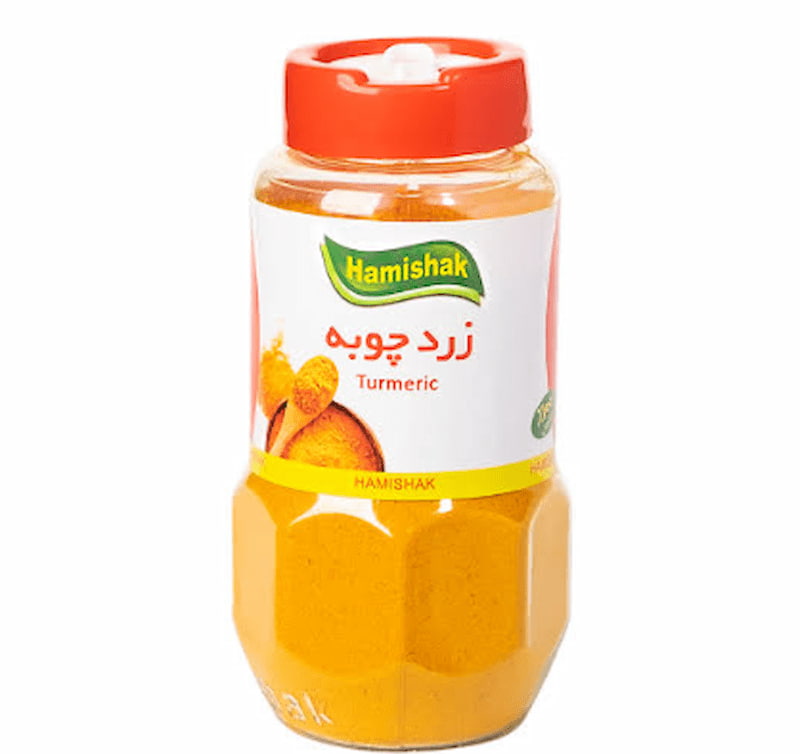 پودر زردچوبه همیشک ویژه طعم دهی انواع خوراک
